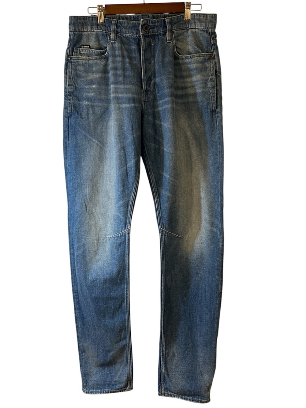 G-Star RAW A-Staq Tapered Jeans Men’s 32x34 Medium Wash Denim
